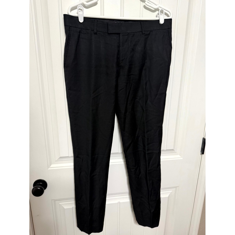 The Kooples Trousers Mens 48 Black Fitted Tailored Dress Pants